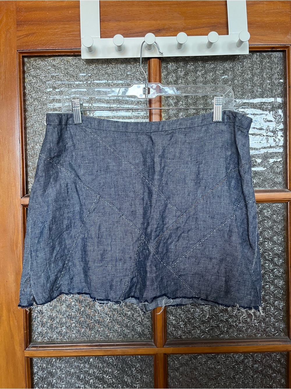 CAbi Chambray Mini Skirt